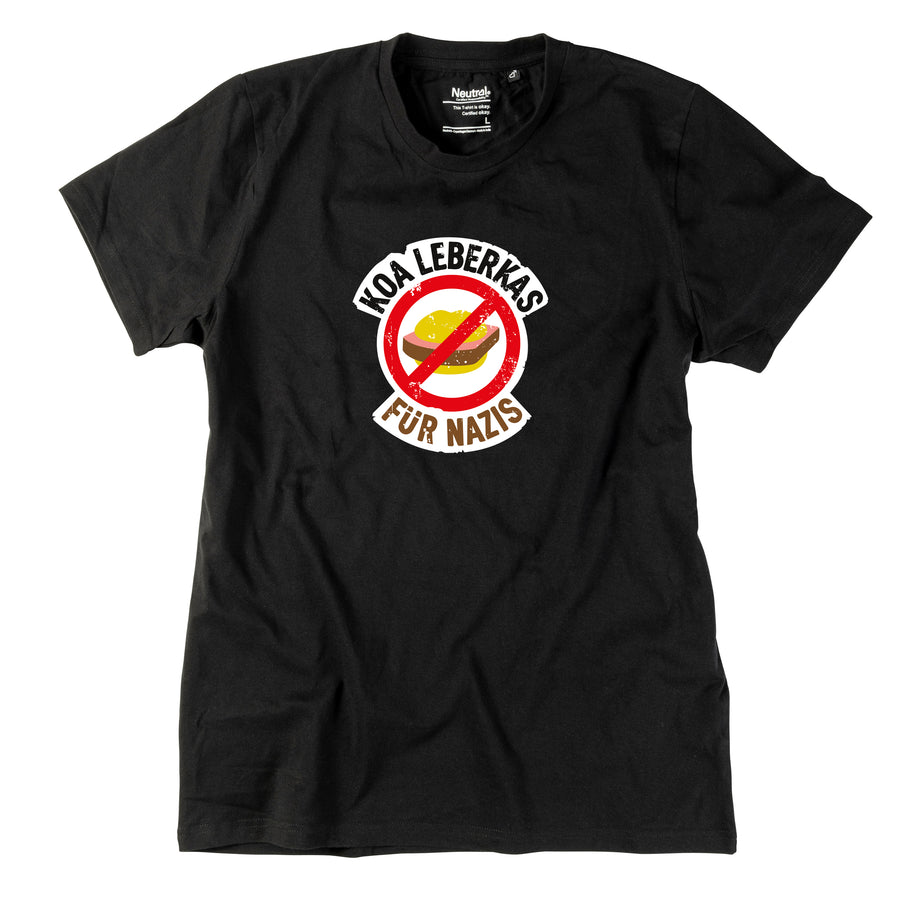 Herren-Shirt "Koa Leberkas für Nazis!"