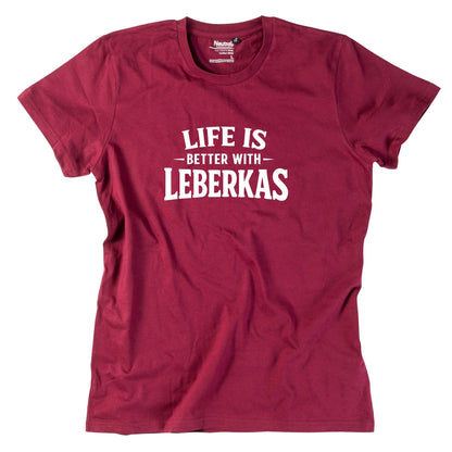 Herren - Shirt "Life is better with Leberkas" - meinherzschlag.de