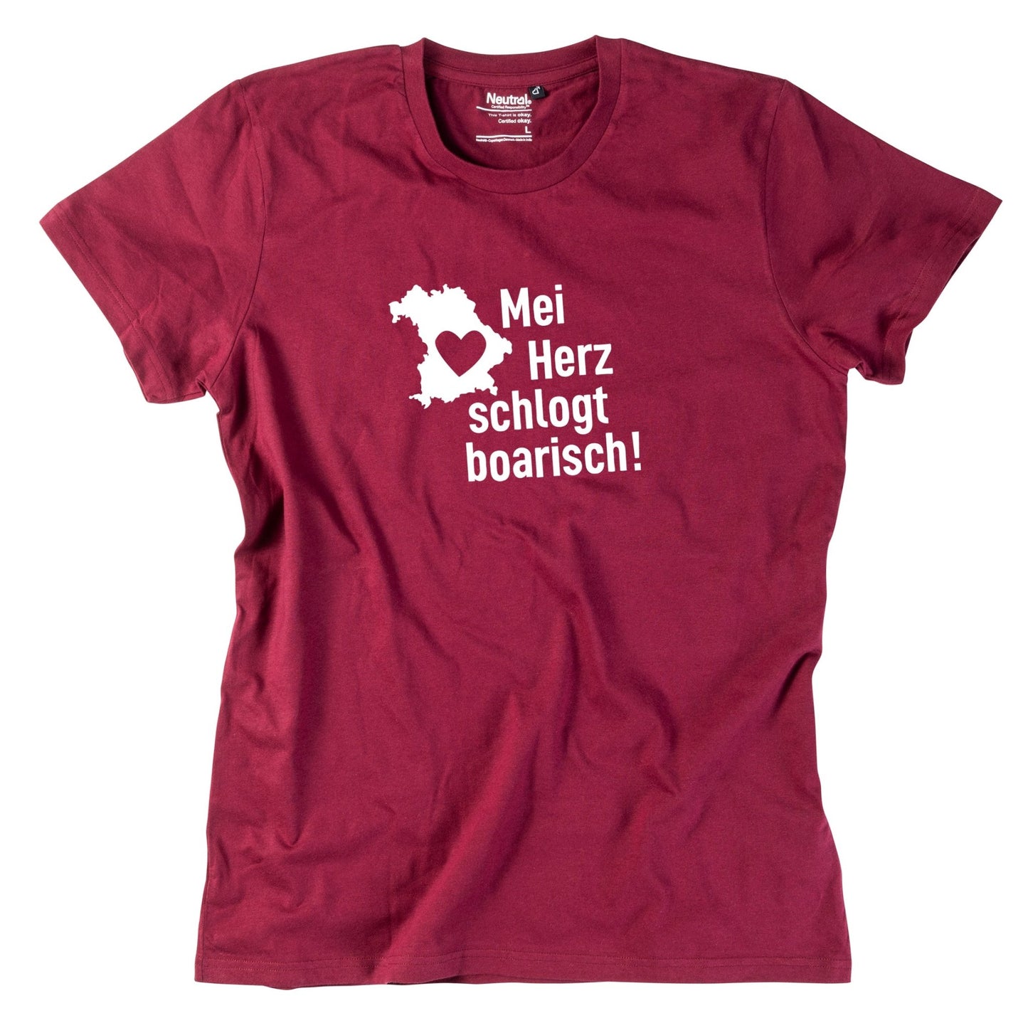 Herren - Shirt "Mei Herz schlogt boarisch" - meinherzschlag.de