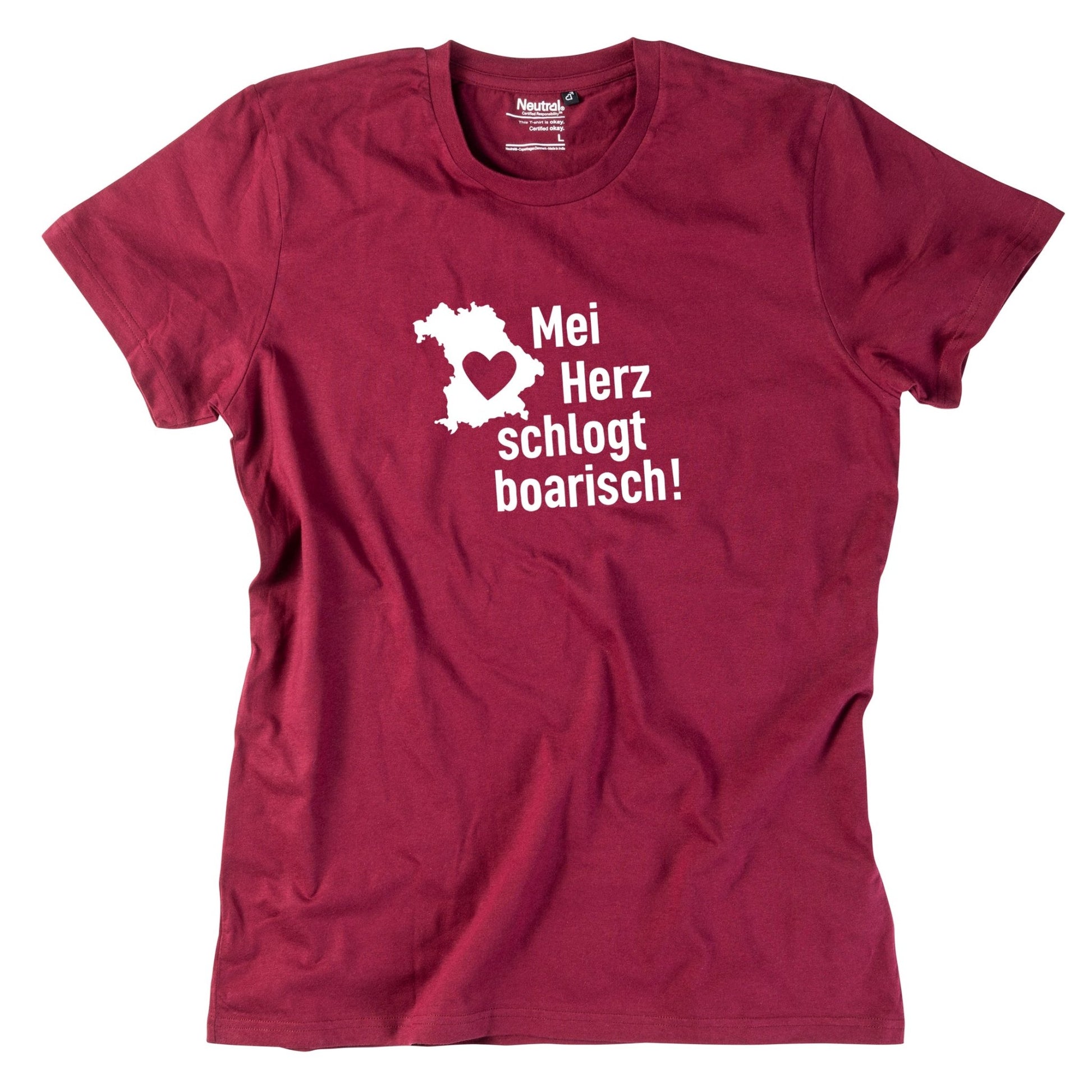 Herren - Shirt "Mei Herz schlogt boarisch" - meinherzschlag.de