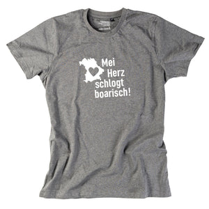 Herren - Shirt "Mei Herz schlogt boarisch" - meinherzschlag.de