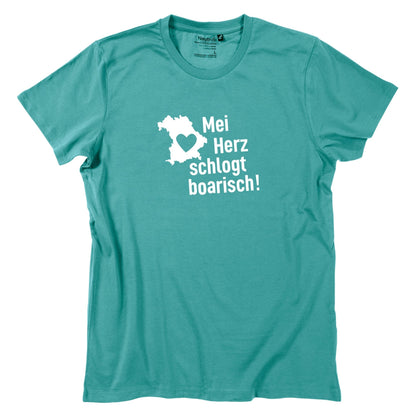 Herren - Shirt "Mei Herz schlogt boarisch" - meinherzschlag.de