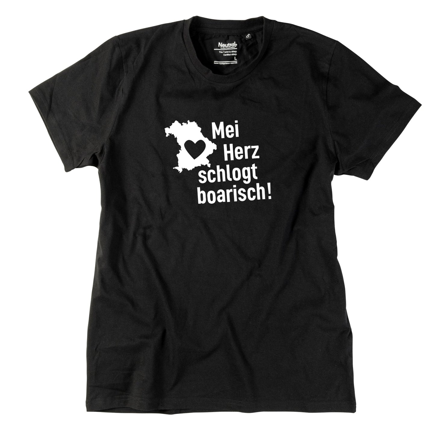 Herren - Shirt "Mei Herz schlogt boarisch" - meinherzschlag.de