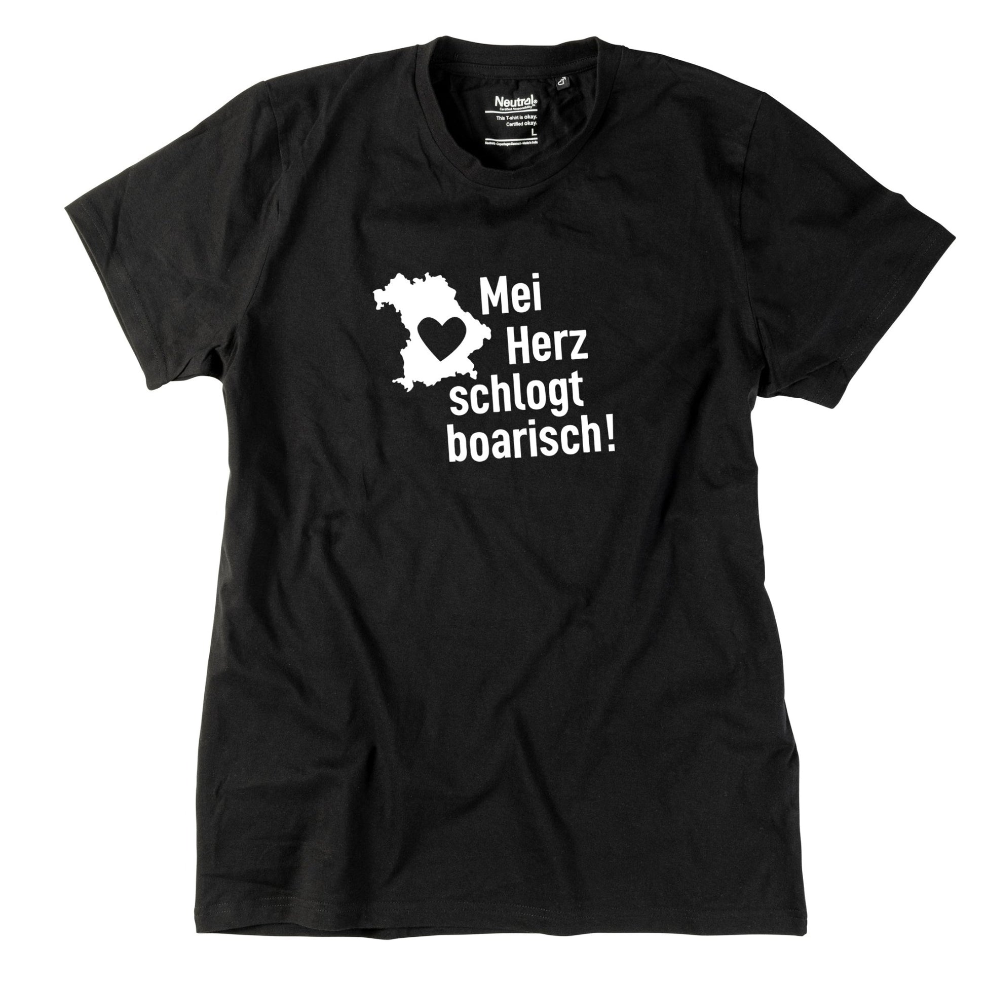 Herren - Shirt "Mei Herz schlogt boarisch" - meinherzschlag.de