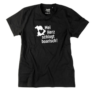 Herren - Shirt "Mei Herz schlogt boarisch" - meinherzschlag.de