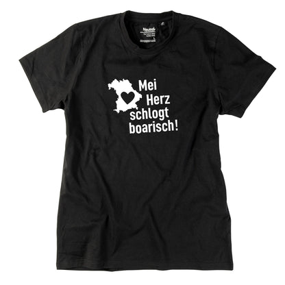 Herren - Shirt "Mei Herz schlogt boarisch" - meinherzschlag.de