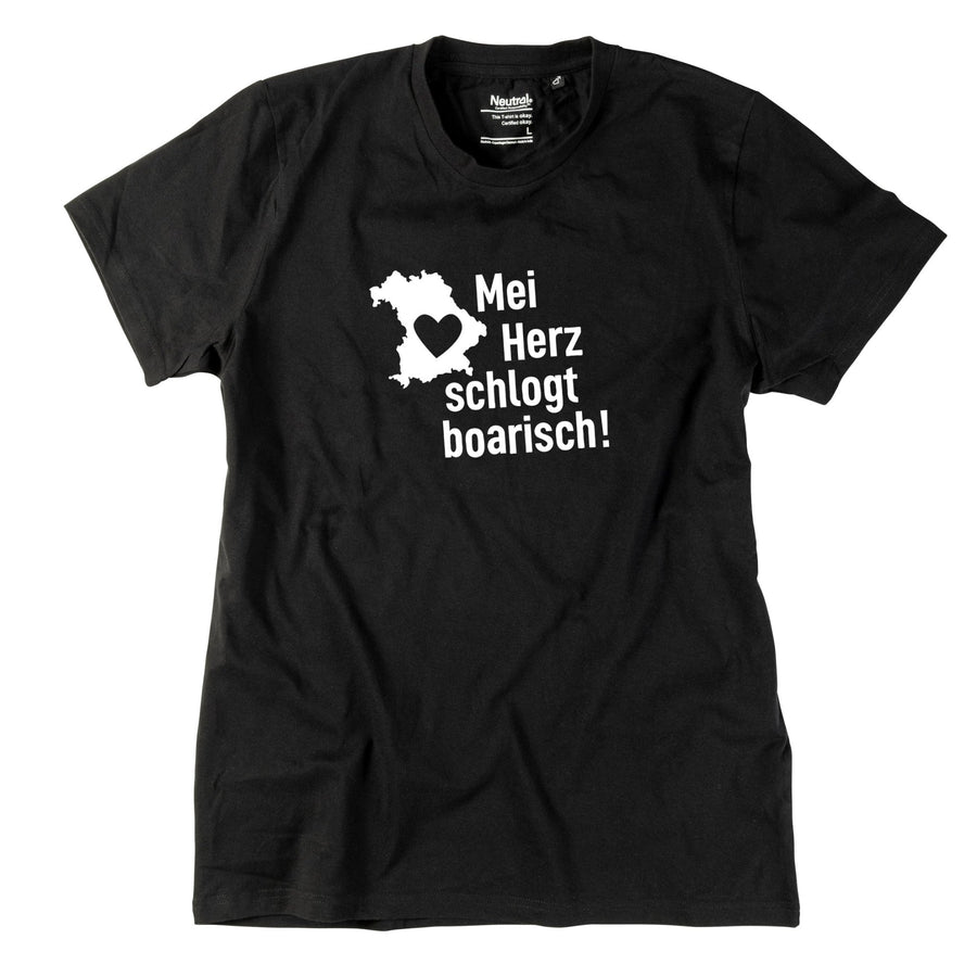 Herren - Shirt "Mei Herz schlogt boarisch" - meinherzschlag.de
