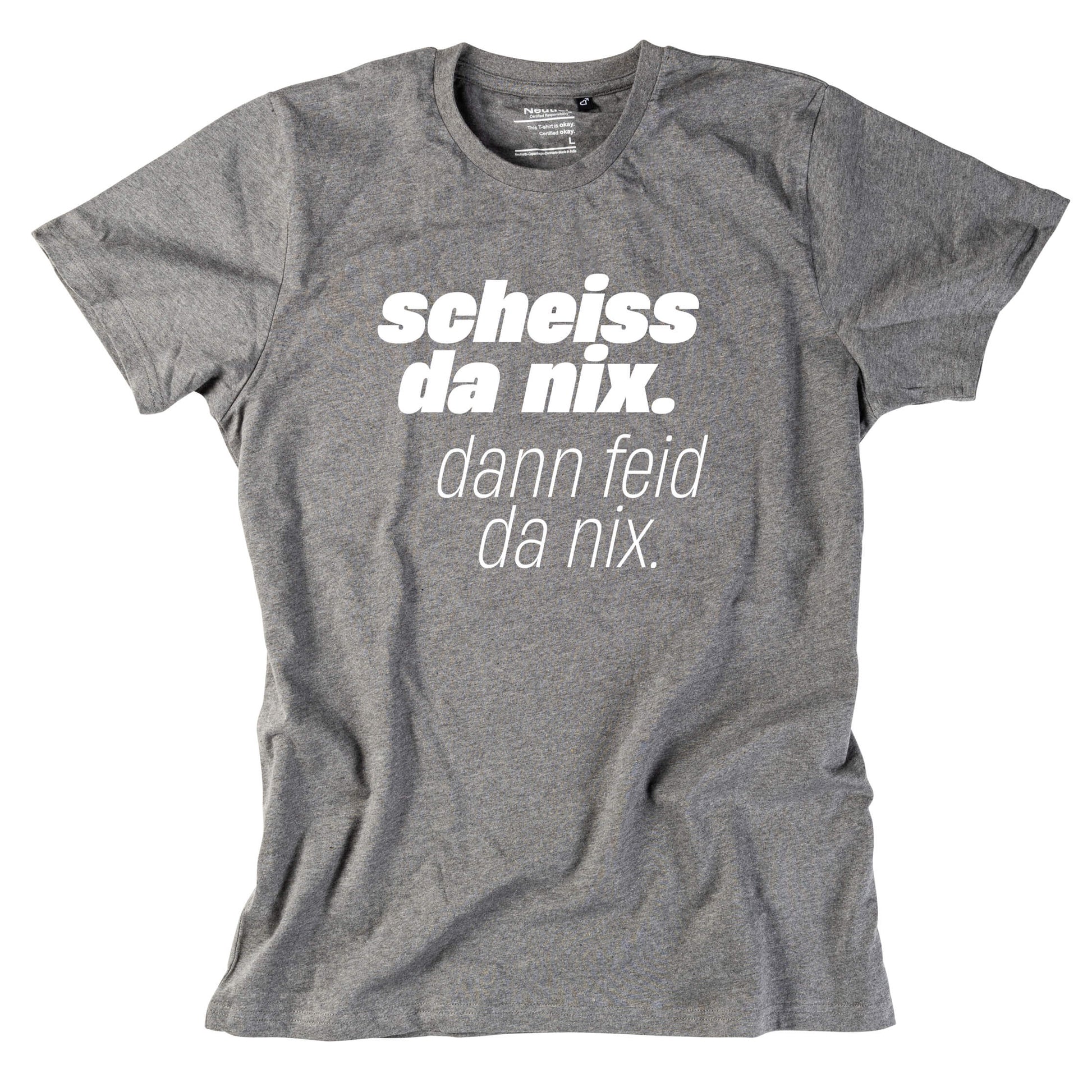 Herren - Shirt "Scheiss da nix!" - meinherzschlag.de