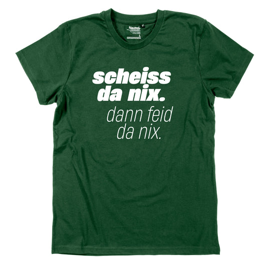 Herren - Shirt "Scheiss da nix!" - meinherzschlag.de