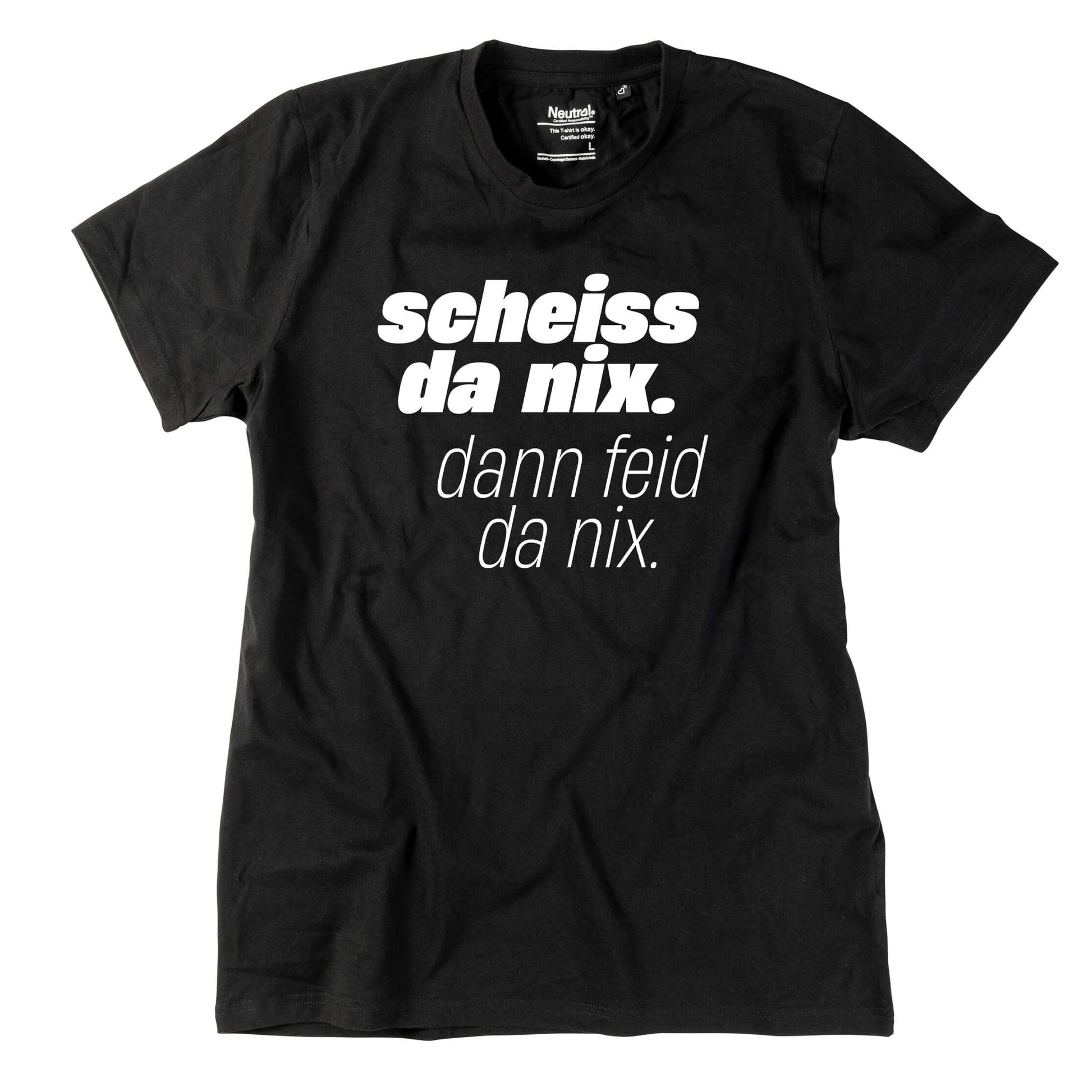 Herren - Shirt "Scheiss da nix!" - meinherzschlag.de