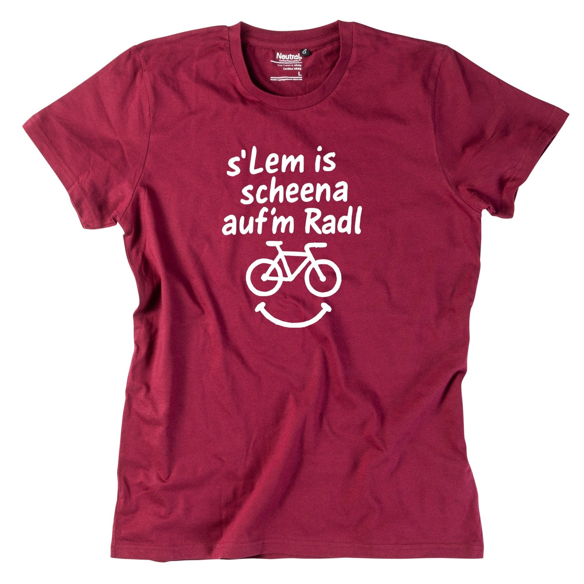 Herren - Shirt "s'Lem is scheena auf'm Radl" - meinherzschlag.de