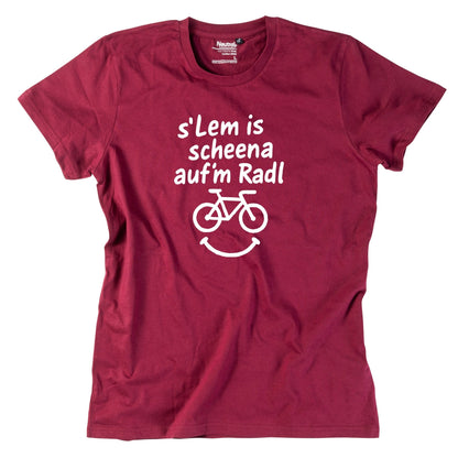 Herren - Shirt "s'Lem is scheena auf'm Radl" - meinherzschlag.de