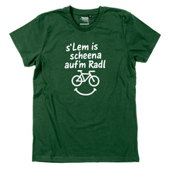 Herren-Shirt "s'Lem is scheena auf'm Radl"