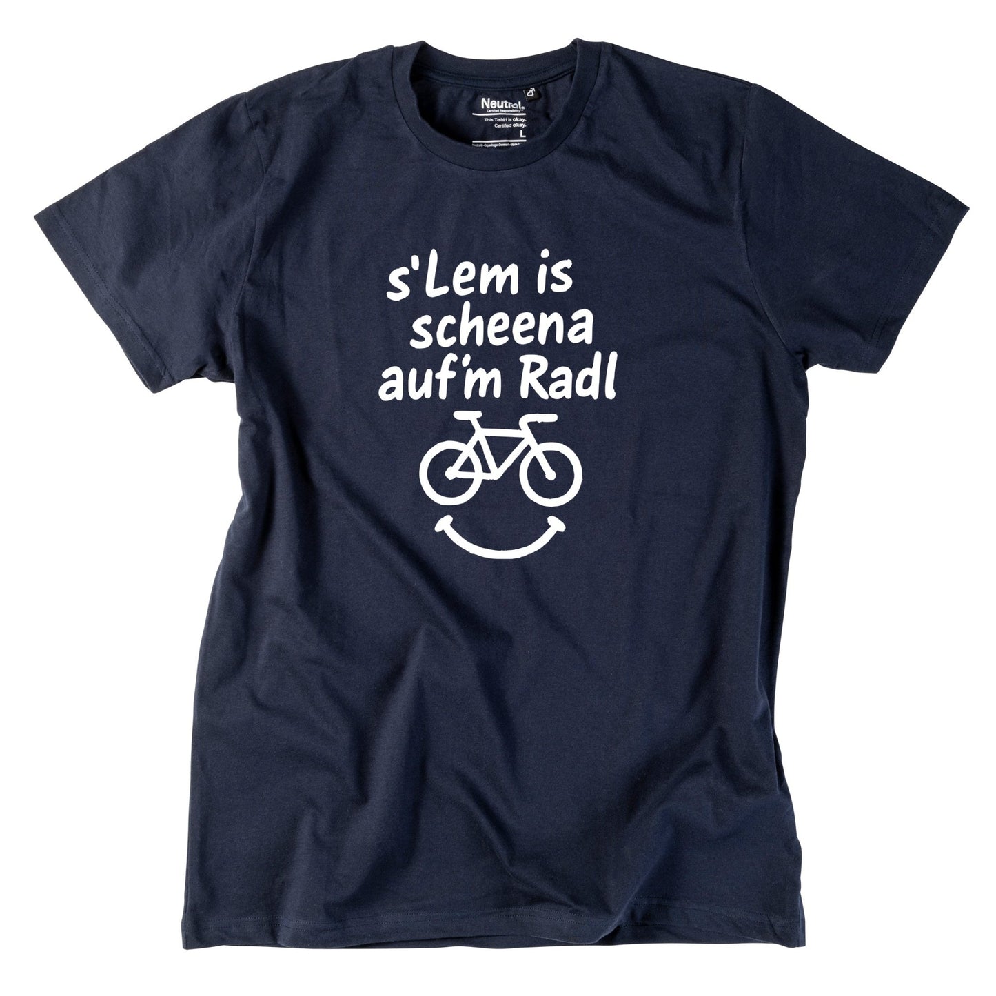 Herren - Shirt "s'Lem is scheena auf'm Radl" - meinherzschlag.de