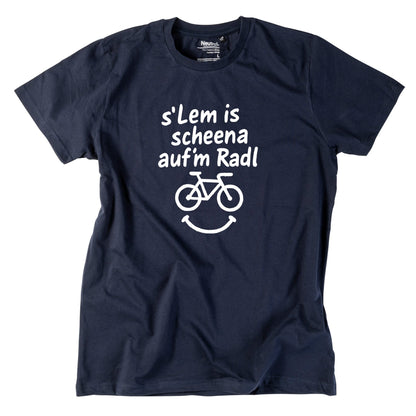 Herren - Shirt "s'Lem is scheena auf'm Radl" - meinherzschlag.de