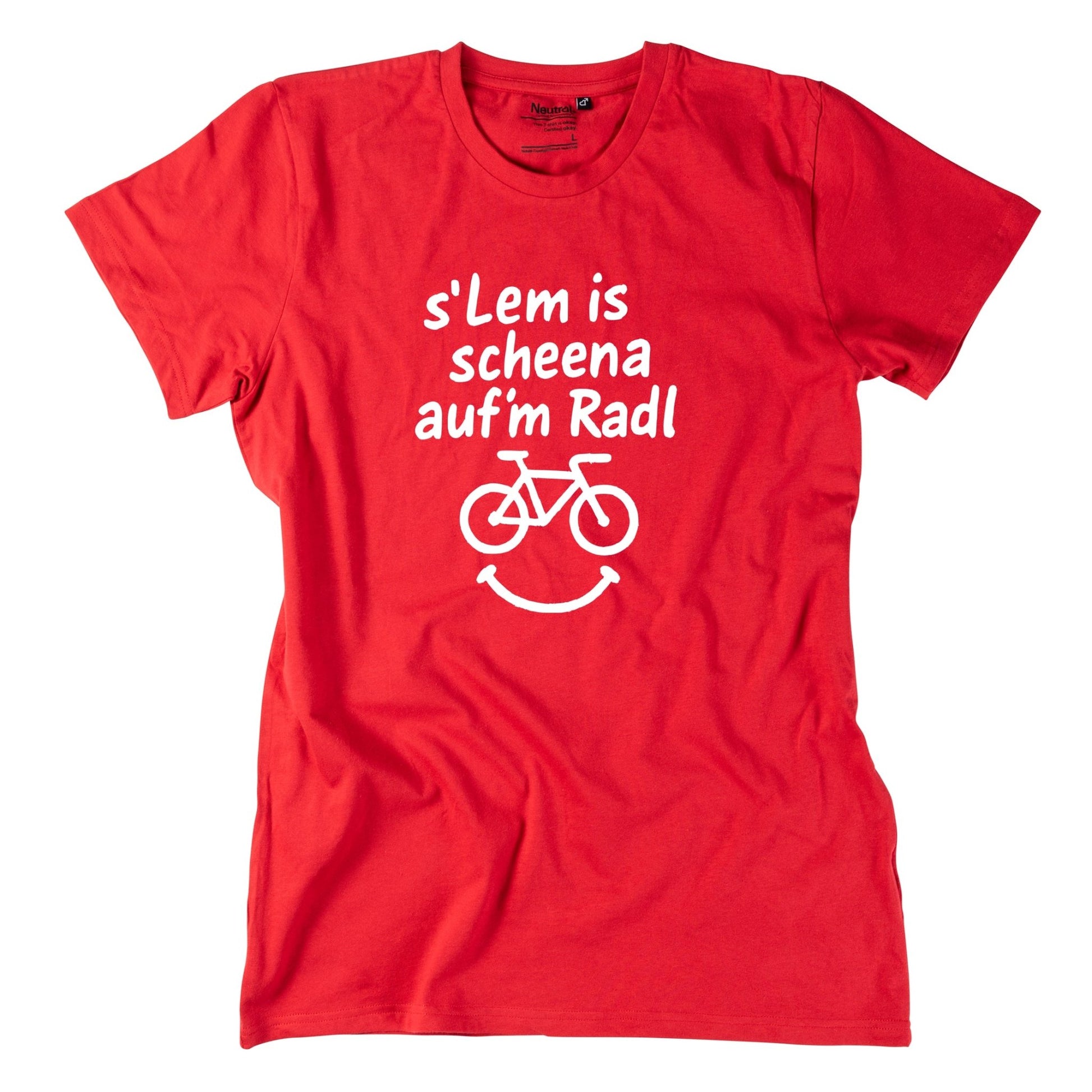 Herren - Shirt "s'Lem is scheena auf'm Radl" - meinherzschlag.de