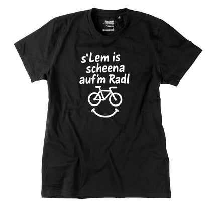 Herren - Shirt "s'Lem is scheena auf'm Radl" - meinherzschlag.de