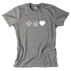 Herren-Shirt "Sun, Bier & Herzl"