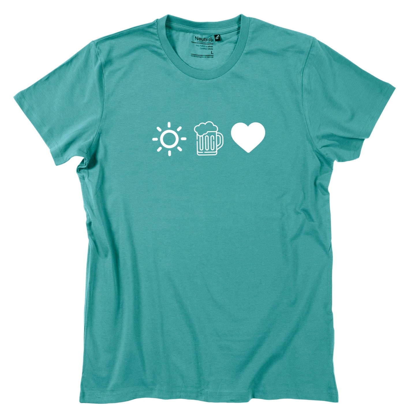 Herren - Shirt "Sun, Bier & Herzl" - meinherzschlag.de