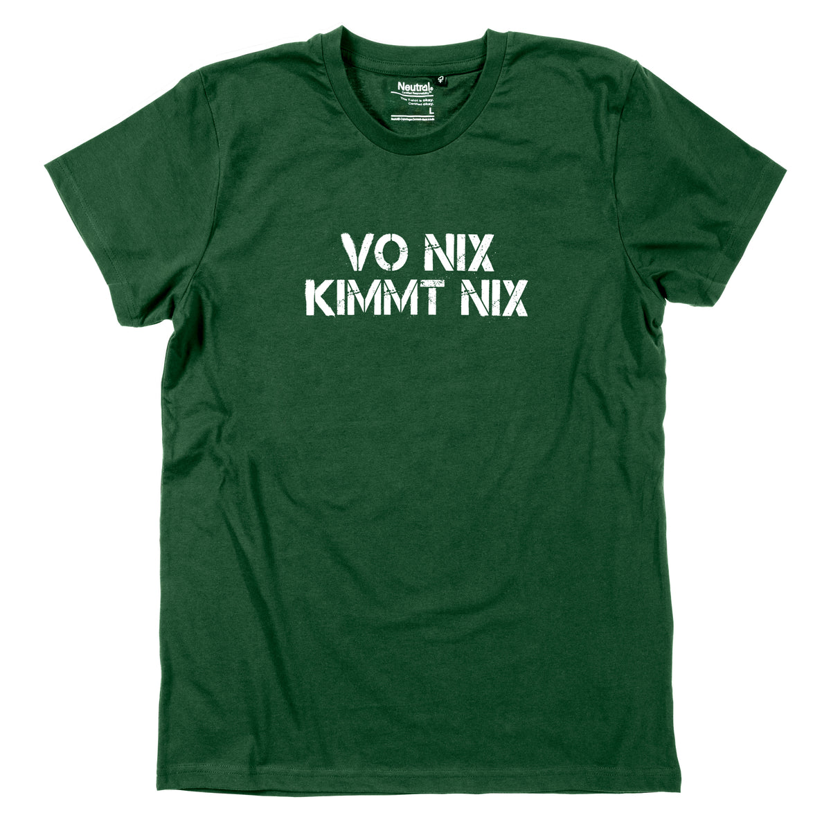 Herren-Shirt "Vo nix kimmt nix"