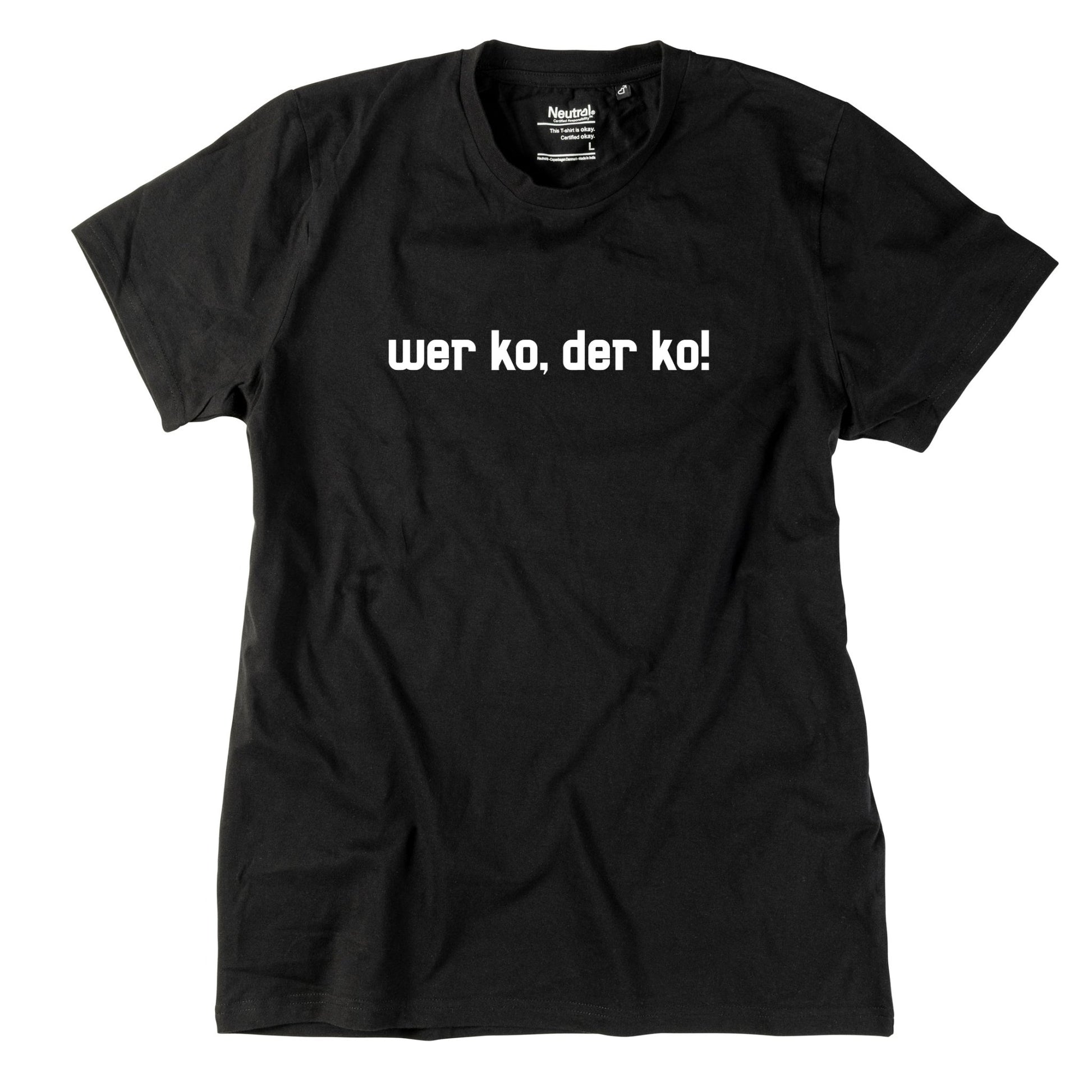 Herren - Shirt "Wer ko, der ko!" - meinherzschlag.de