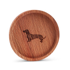 Holz-Untersetzer "Dackel"