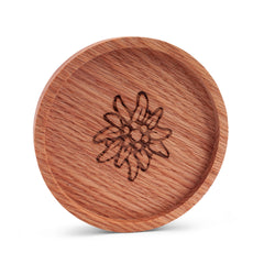 Holz-Untersetzer "Edelweiß"