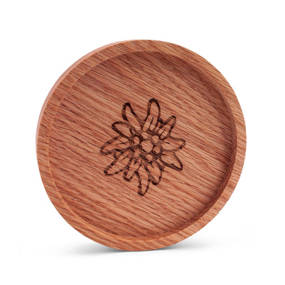 Holz - Untersetzer "Edelweiß" - meinherzschlag.de