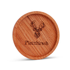 Holz-Untersetzer "Platzhirsch"