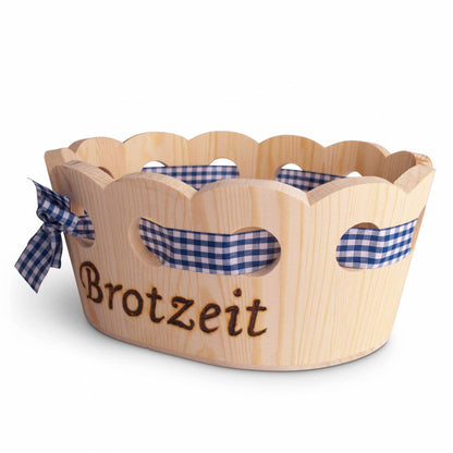 Holzkorb "Brotzeit" - meinherzschlag.de