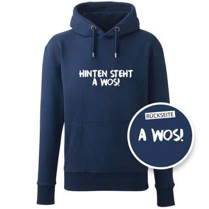 Hoodie "A Wos!" (mit Rückenprint) - meinherzschlag.de