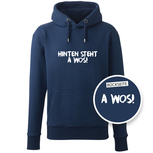 Hoodie "A Wos!" (mit Rückenprint) - meinherzschlag.de