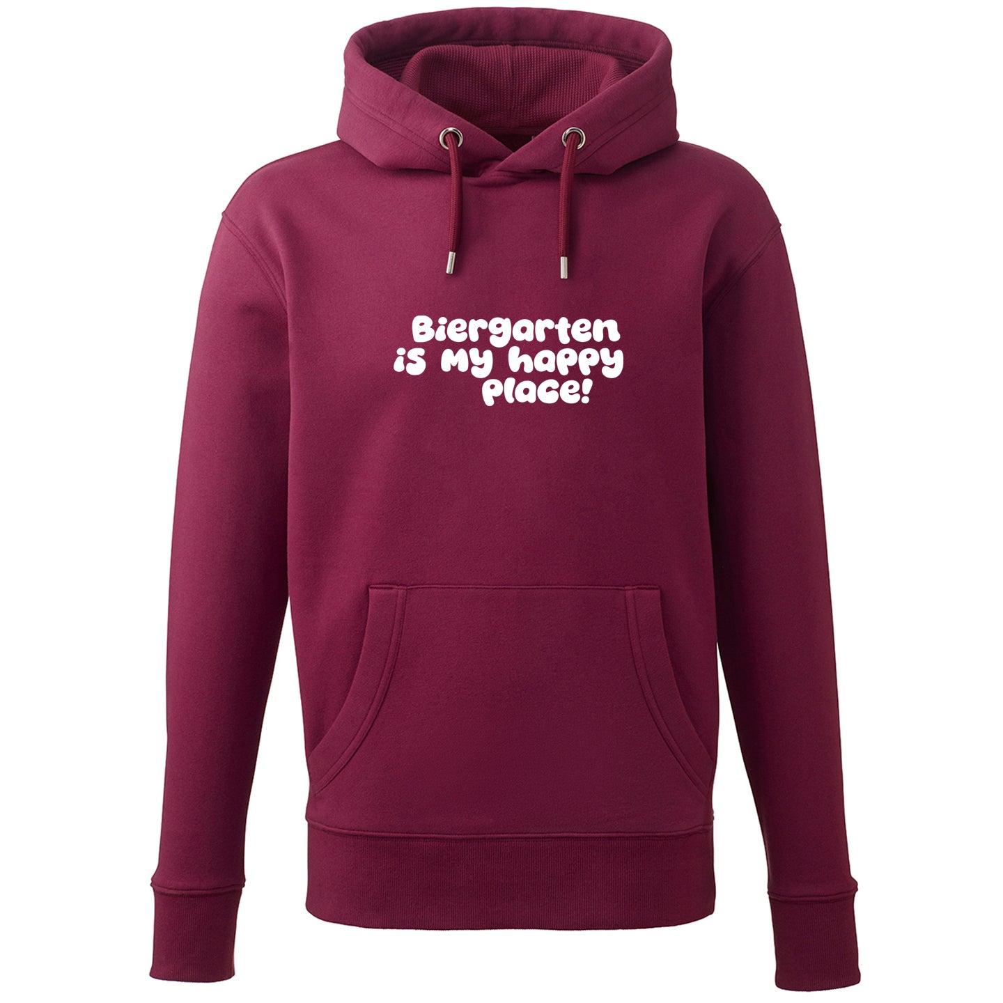 Hoodie "Biergarten is my happy place!"