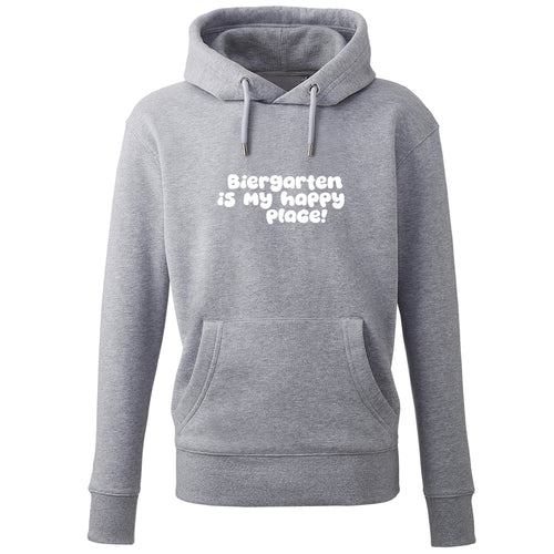 Hoodie "Biergarten is my happy place!"