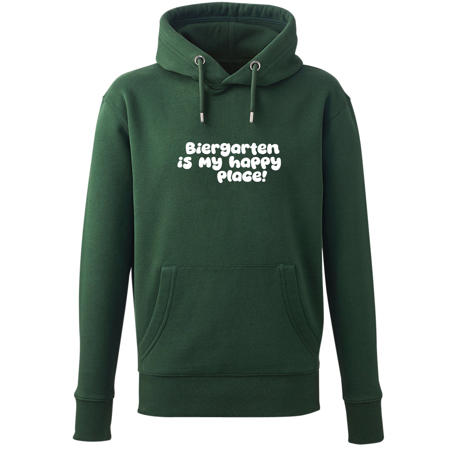 Hoodie "Biergarten is my happy place!"