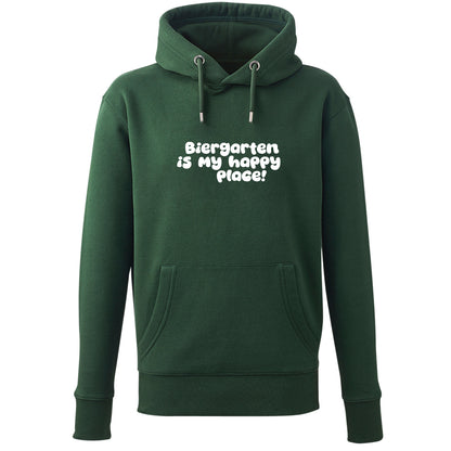 Hoodie "Biergarten is my happy place!"
