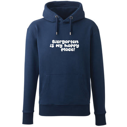Hoodie "Biergarten is my happy place!"