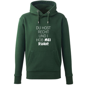 Hoodie "Du host Recht" - meinherzschlag.de