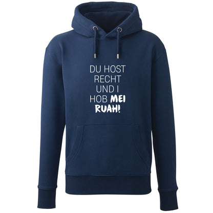 Hoodie "Du host Recht" - meinherzschlag.de