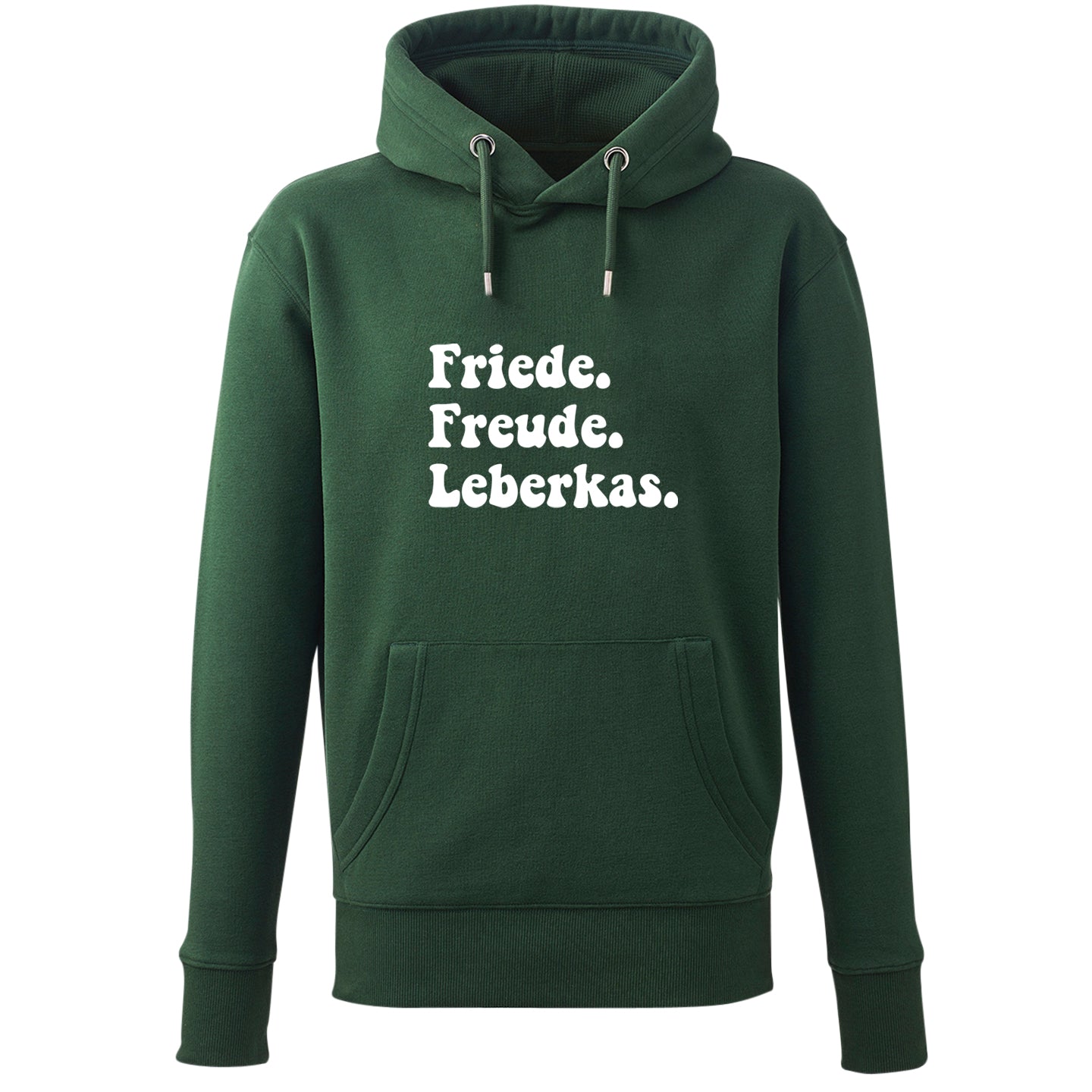 Hoodie "Friede. Freude. Leberkas." - meinherzschlag.de