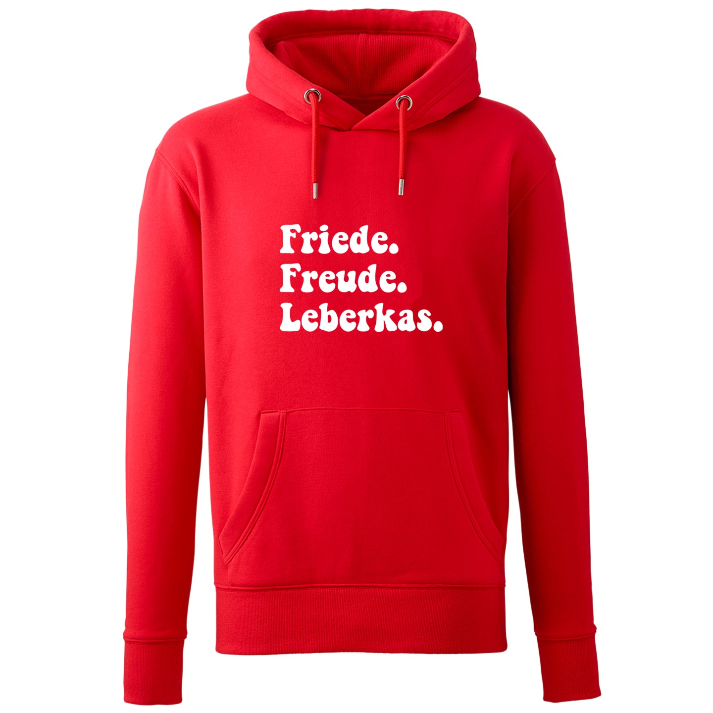 Hoodie "Friede. Freude. Leberkas." - meinherzschlag.de