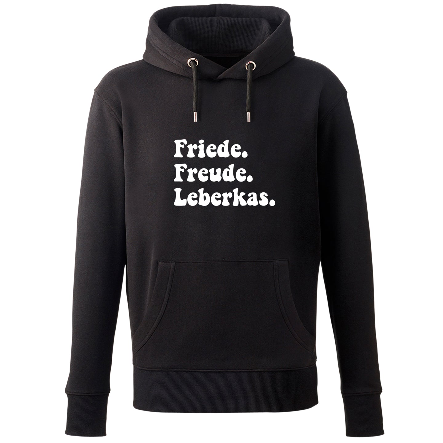 Hoodie "Friede. Freude. Leberkas." - meinherzschlag.de