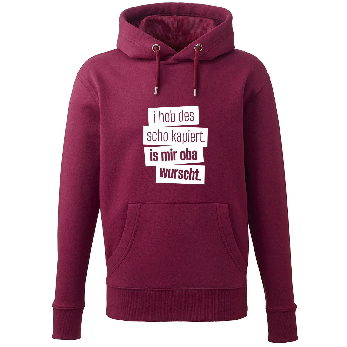 Hoodie "I hob des scho kapiert" - meinherzschlag.de