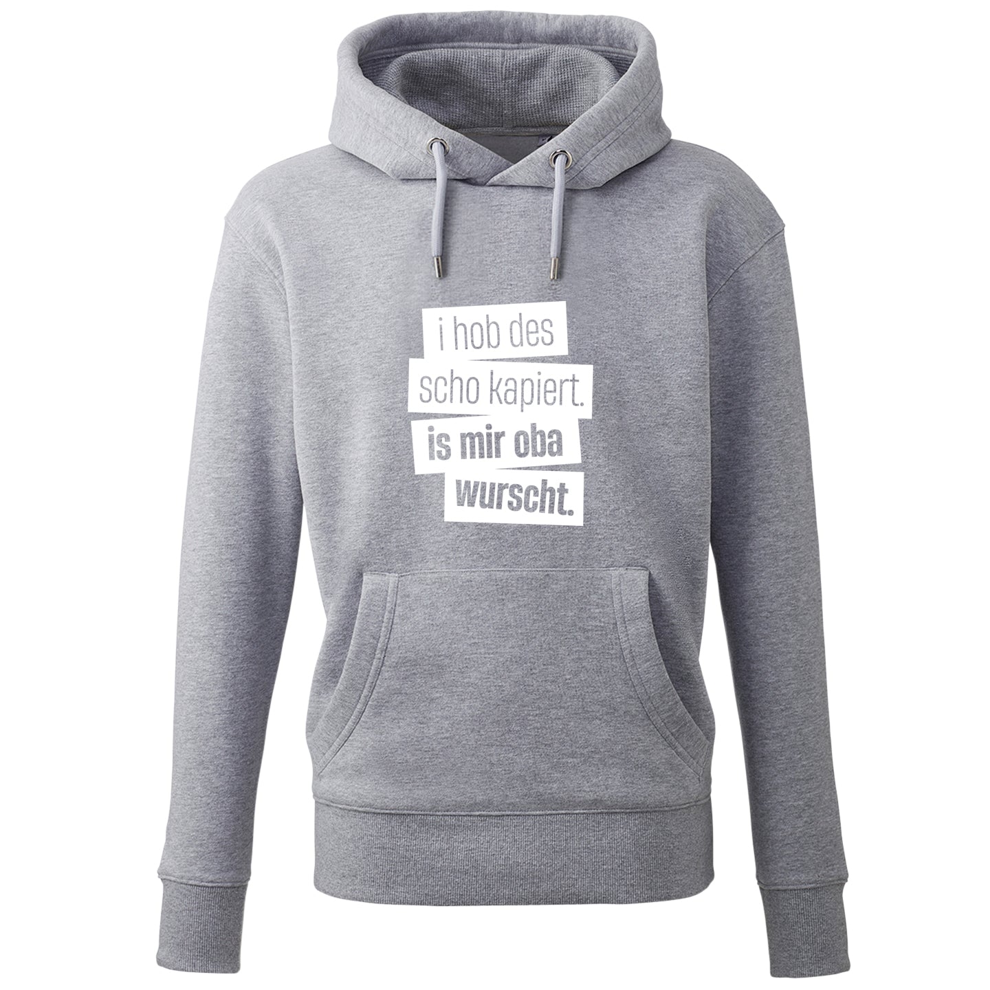 Hoodie "I hob des scho kapiert" - meinherzschlag.de