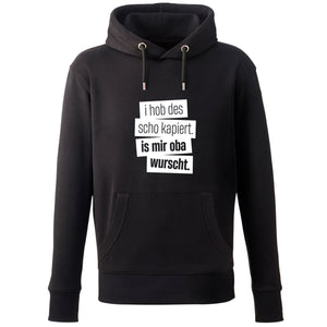 Hoodie "I hob des scho kapiert" - meinherzschlag.de