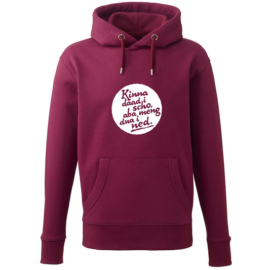Hoodie "Kinna dad i scho" - meinherzschlag.de