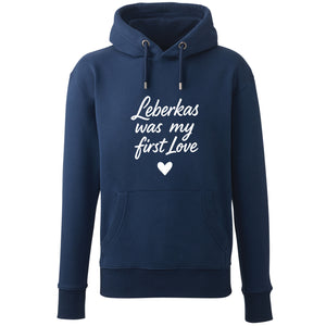 Hoodie "Leberkas was my first Love" - meinherzschlag.de