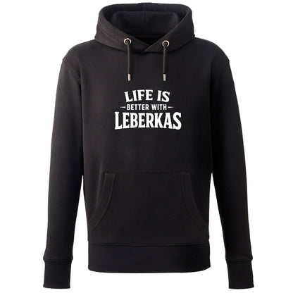 Hoodie "Life is better with Leberkas" - meinherzschlag.de