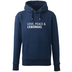Hoodie "Love, Peace & Leberkas"