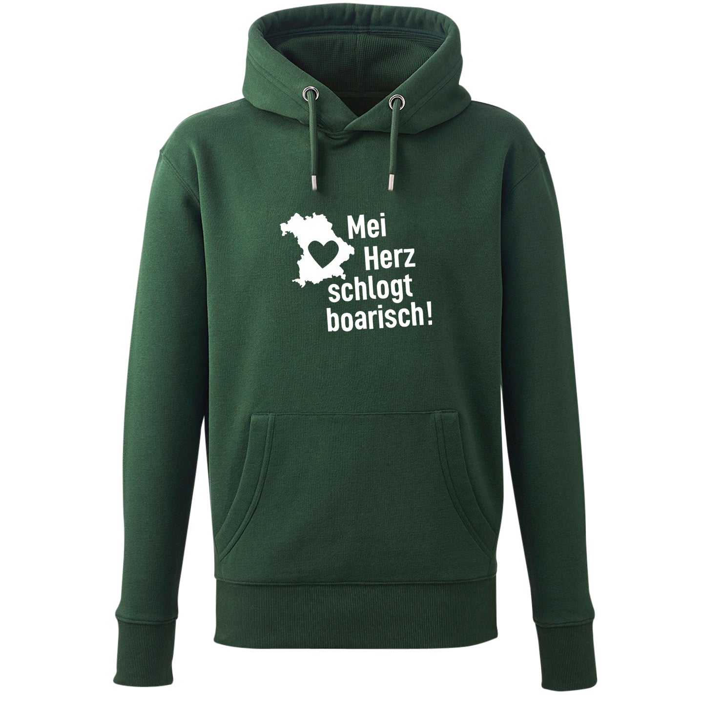 Hoodie "Mei Herz schlogt boarisch" - meinherzschlag.de